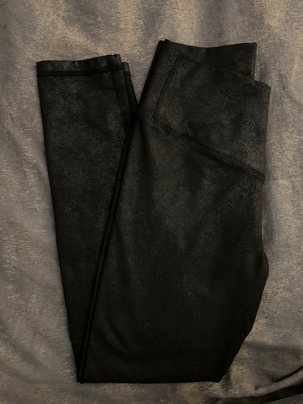 aerie Black leatherette leggings